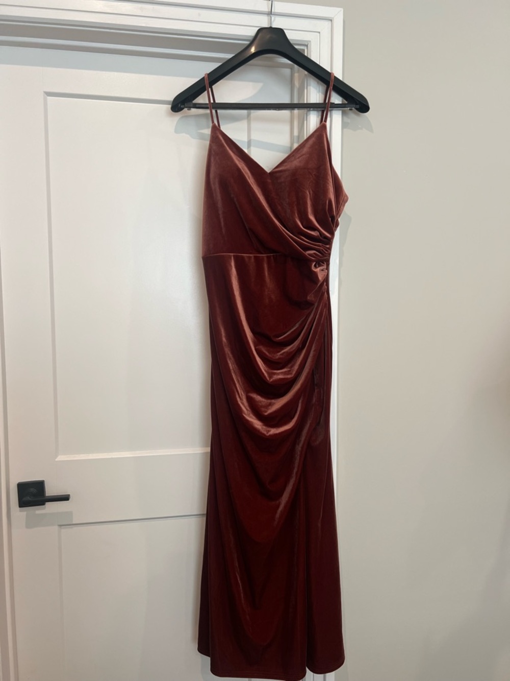 REVELRY Velvet Rory dress - size 14, color terracotta - Picture 3 of 5